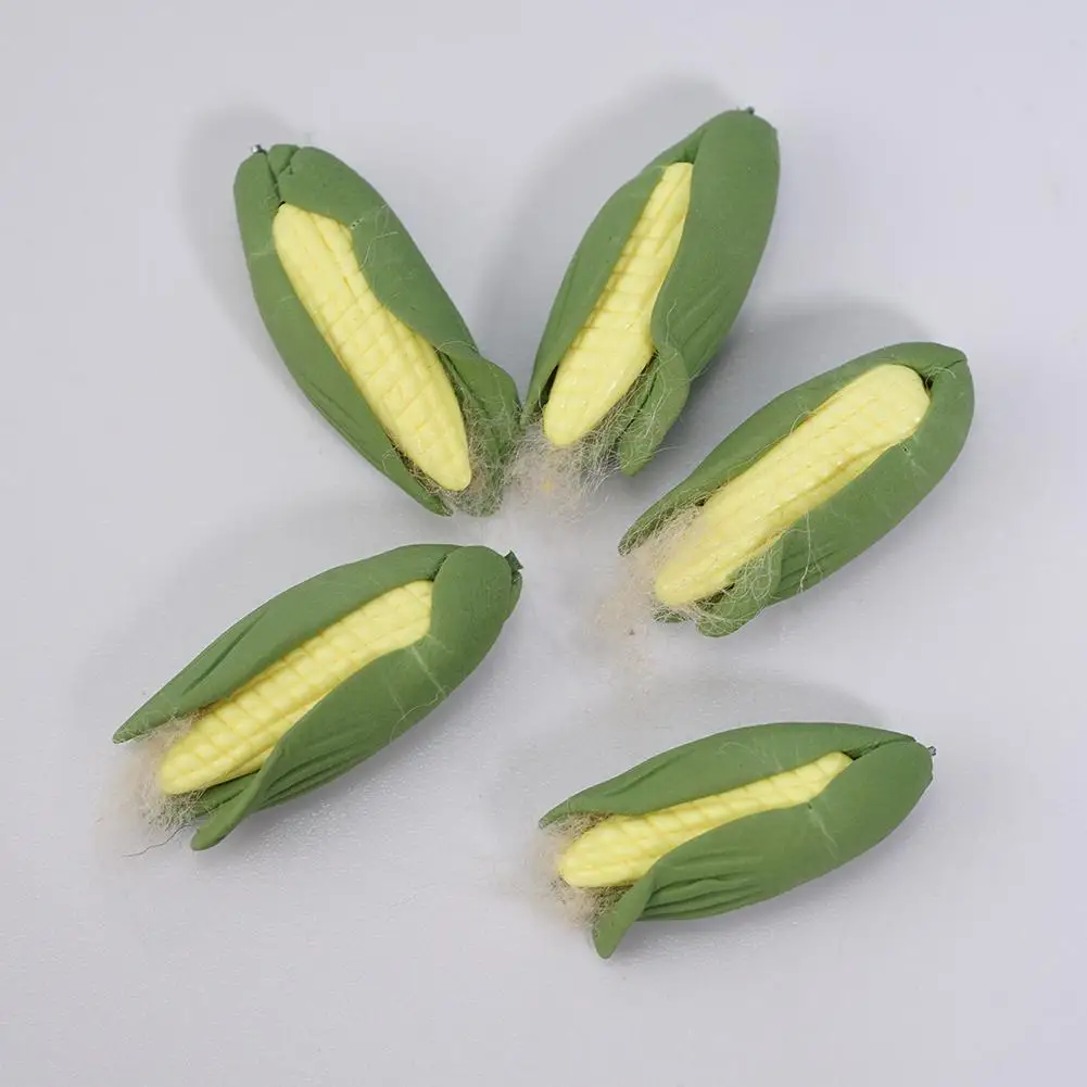 Corn 1:12 весы мини фрукты овощи еда для кукольного домика Миниатюрные аксессуары Кукольный дом кухонные наборы декора Новые 10 штук - Цвет: Corn