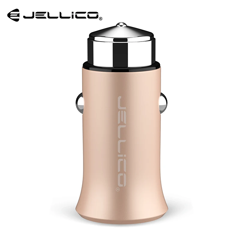 Jellico QC 3,0 быстрое зарядное устройство для мобильного телефона iPhone samsung планшет быстрая зарядка мини автомобильное зарядное устройство для huawei Xiaomi - Тип штекера: Gold
