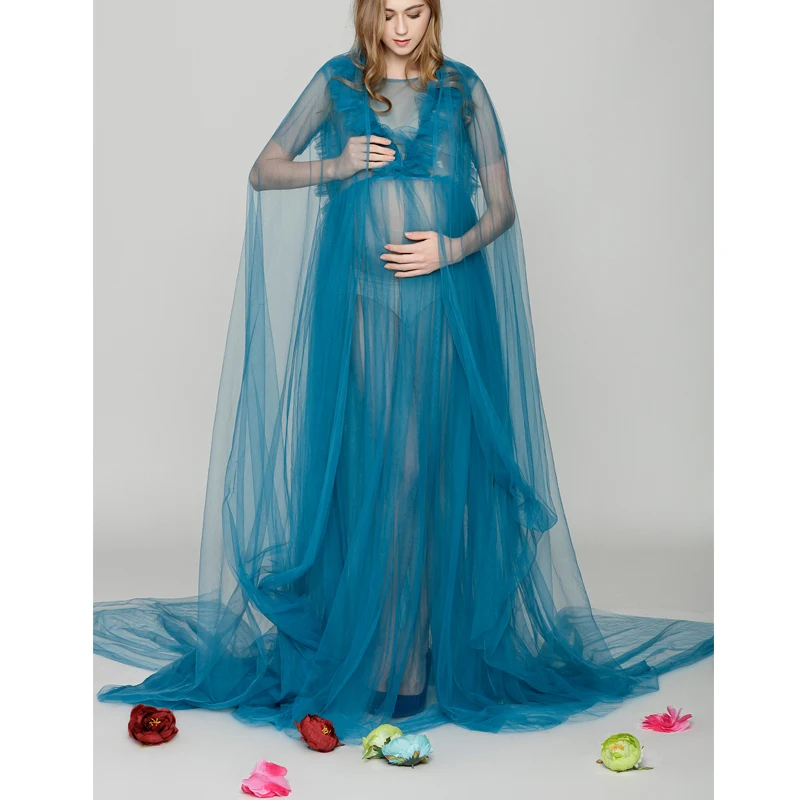 Платье для беременных OkayMom Элегантное Длинное фотосессии платье 2019|shower dresses|maternity