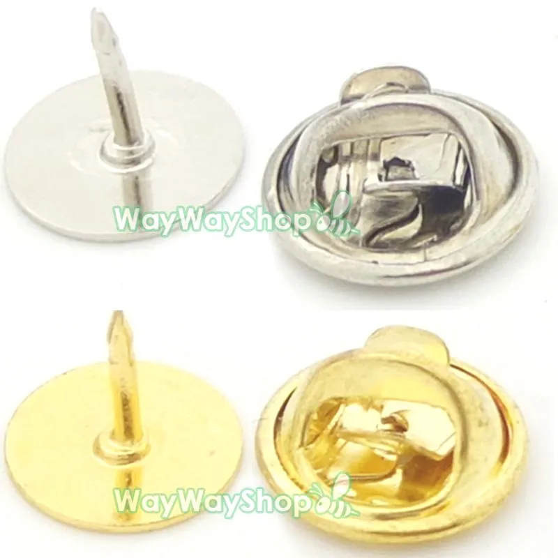 25 наборов 10 мм накладки Зажимы для галстука круглые кожаные ручки рукоделия