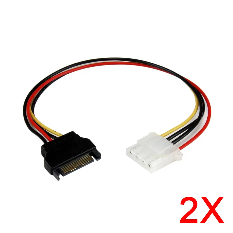 2 шт. 6 дюймов SATA Male to Molex Female LP4 кабель питания адаптер HSJ-19 |