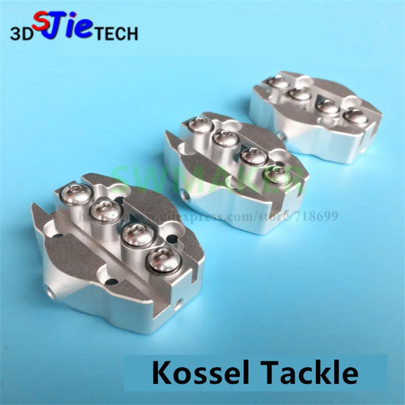 Projeto o Mais Deslizante para 3d Delta Kossel Mini Slide Efetoras 2021 Novo Updaded Todos Metal m3 Enfrentar Carriage Polia Impressora 3 Pcs