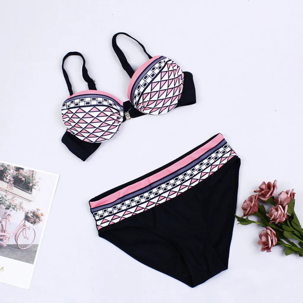 Женский купальник с пуш ап SAGACE Раздельный бразильский лето 2019|Комбинезоны| |