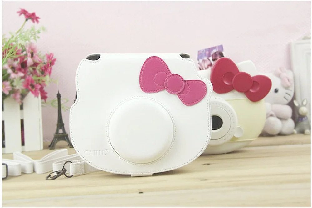 FUJIFILM мгновенная камера PU кожаный чехол сумка для Polaroid Instax Mini Hello Kitty плечевой