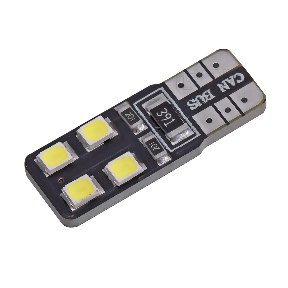 50 шт./лот Canbus T10 8smd 2835 Светодиодный автомобильный светильник W5W t10 LED canbus 194 SMD без