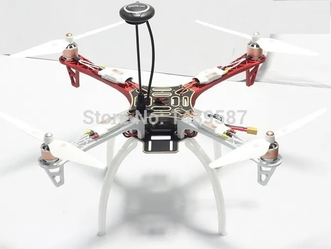 Радиоуправляемый Дрон F450 Квадрокоптер пламеколесо комплект/4 оси FPV+ APM 2,8/7 M gps+ OWLUAV 2212 мотор+ 30A ESC+ Опора+ шасси F450