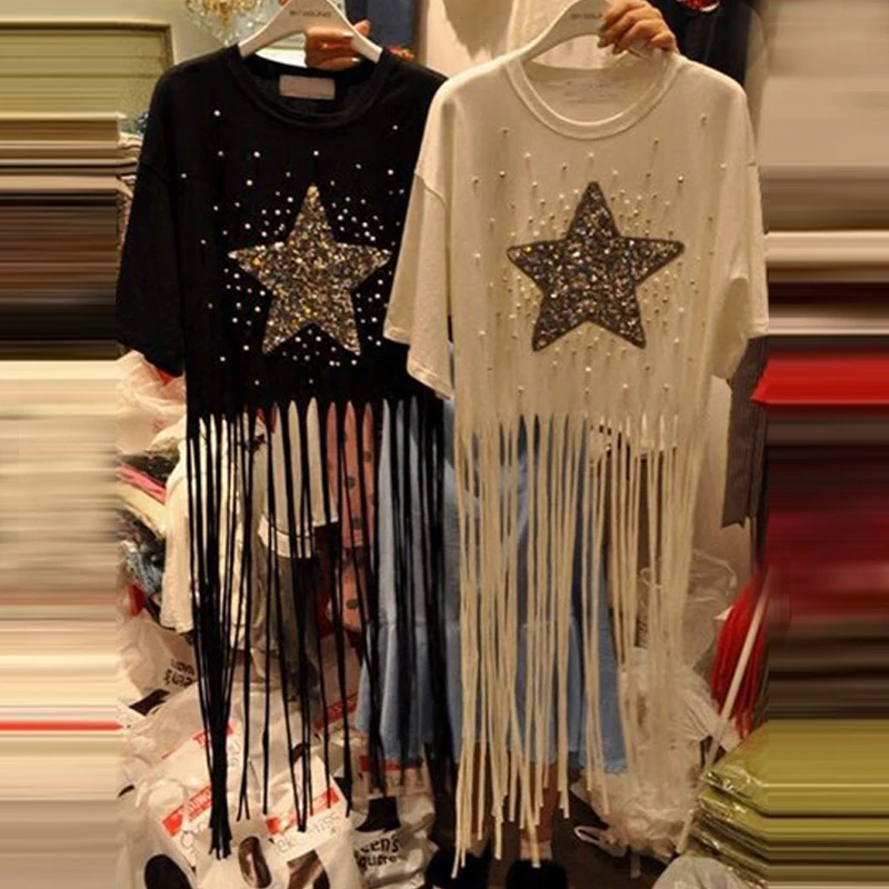 Лето 2017 г. Новый О-образным вырезом футболка с короткими рукавами для Для женщин