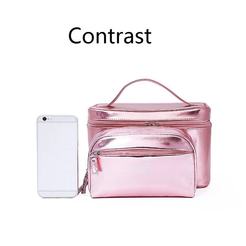 2017 яркая косметичка набор косметичек для макияжа портативная косметическая