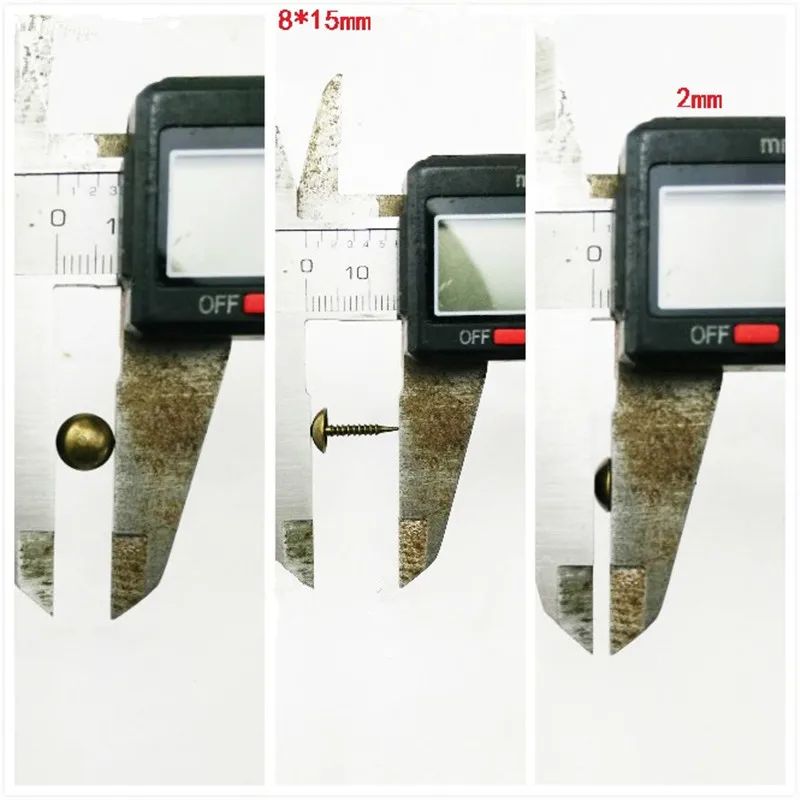 Античная бронза тон обивка для ногтей декоративной обивки Tacks серьги гвоздики