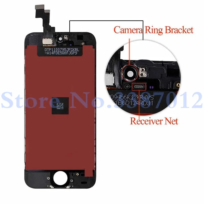 Заводская распродажа ЖК дисплей для iphone 5s экран часть стеклянная Сенсорная