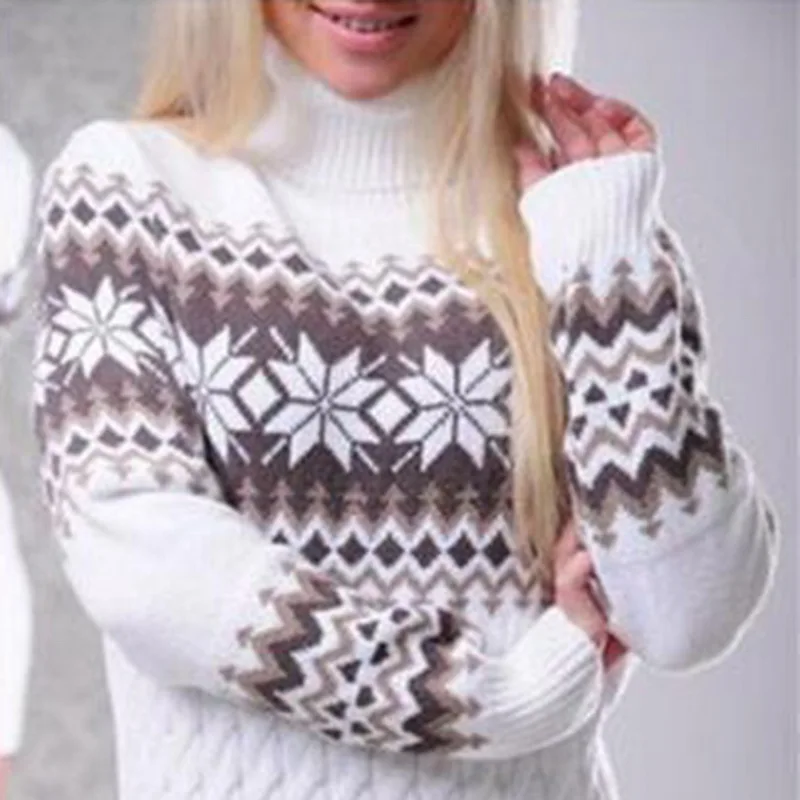 NIBESSER Female Long Patchwork Sweater Dress New Autumn Winter Women Sleeve Turtleneck Pullover Drop Shipping | Женская одежда