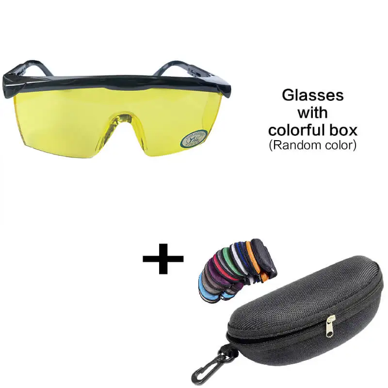 Yellow(To Laser) Модные солнцезащитные очки, мужские защитные очки, сварочные очки, рабочие, анти-туман, защита от пыли, ветрозащитные солнцезащитные очки, защитные очки для глаз - Цвет: Yellow(To Laser)