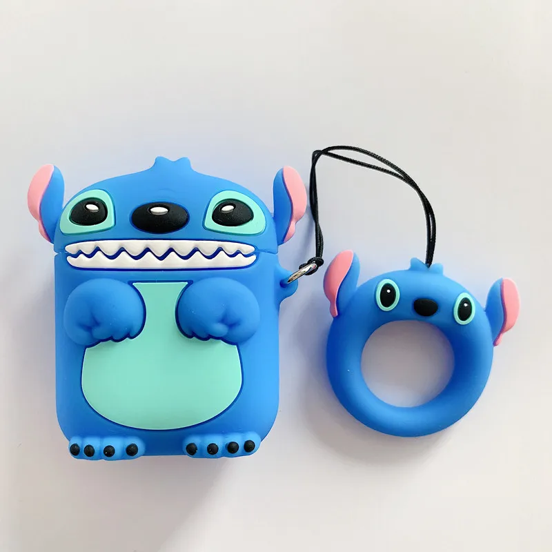 Чехол для наушников AirPods с милым мультяшным стежком чехол Apple Airpods 2 силиконовый