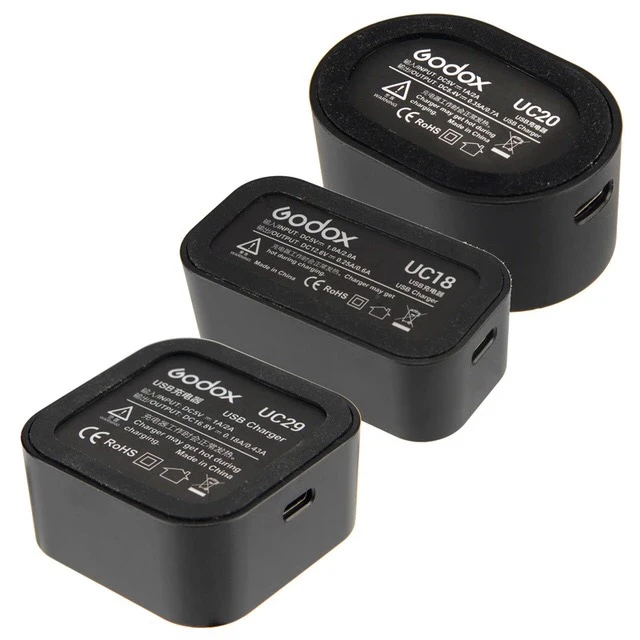 Оригинальное USB зарядное устройство Godox UC18 UC20 UC29 для VB18 V850II V860II / VB20 V350C V350N V350S V350O