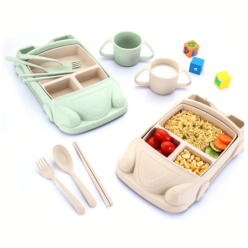 5 шт./лот мультяшный милый квадратный автомобильный поезд самолет для кормления