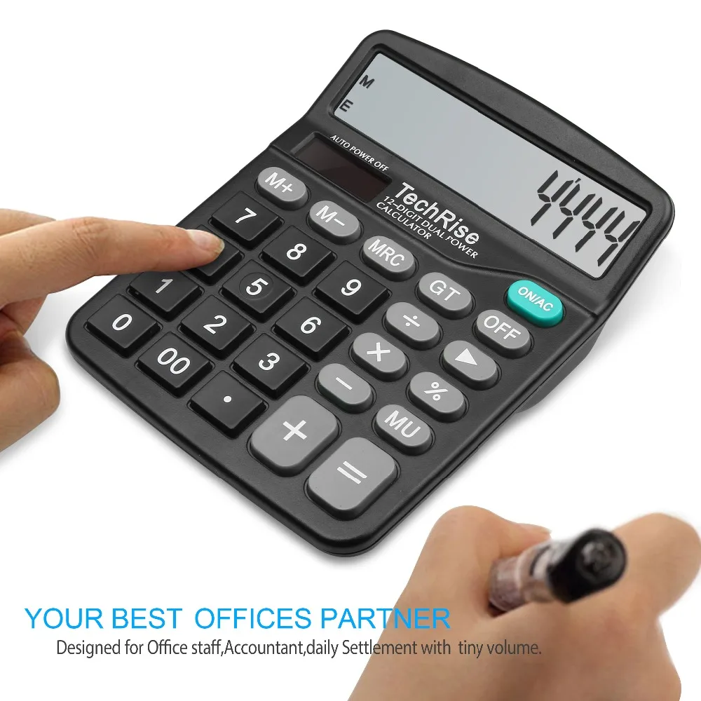 TechRise Calculator Dual-Powered Standard Function Desktop for Office and Business use | Компьютеры и офис