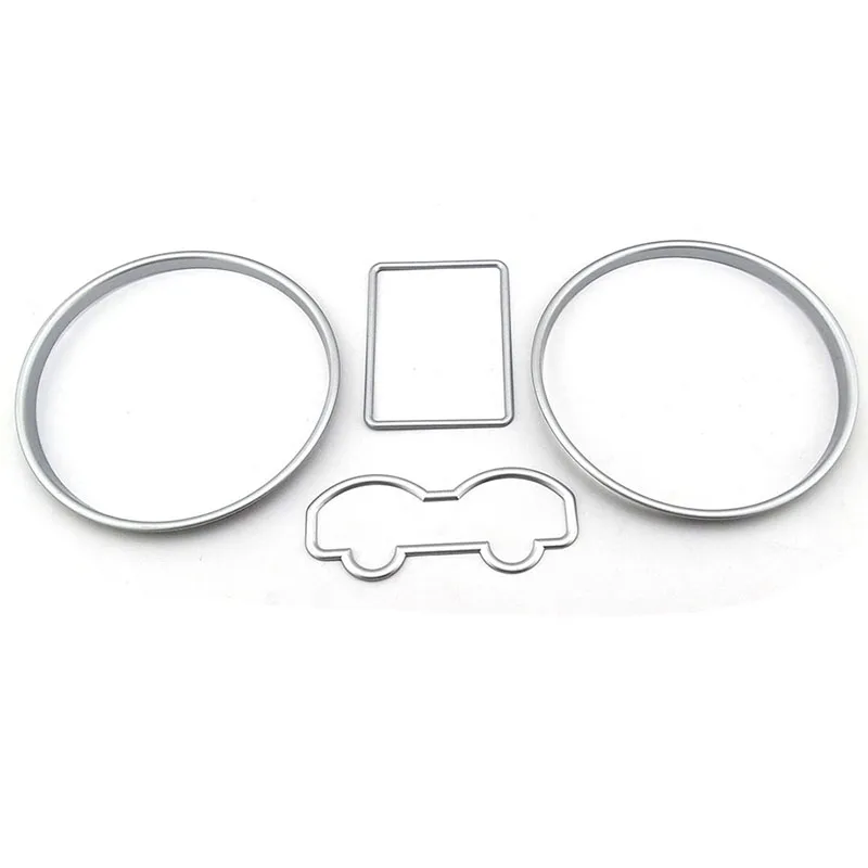 Car Accessories Speed Meter Decor Matt Chrome Gauge Cluster Bezal Dashboard ring For VW MK4 Golf Jetta GTI GLI V6 4 Motion
