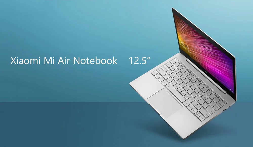 Ноутбук Xiaomi mi Air, 12,5 дюймов, ультратонкий, Windows 10, Intel Core M3-8100Y, 4 Гб, 128 ГБ, с подсветкой, клавиатура, HD mi, быстрая зарядка, ноутбук