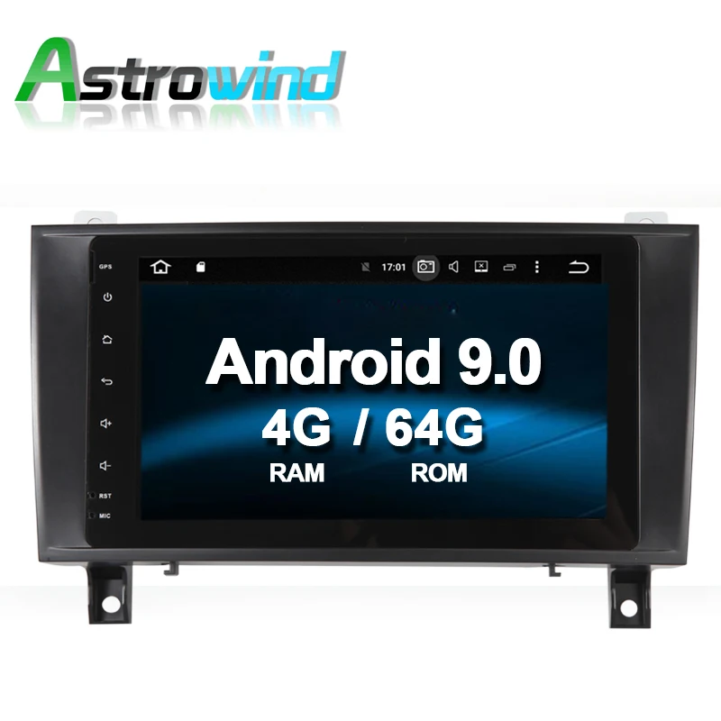 Автомагнитола для Mercedes Benz SLK171 SLK200 SLK280 SLK 350 SLK55 64 Гб ПЗУ Android 9 0 DVD GPS