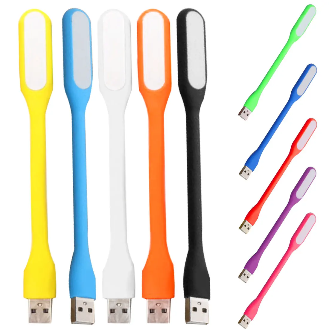 Мини Регулируемая Гибкая USB Светодиодная лампа Powerbank PC ноутбук идеально подходит