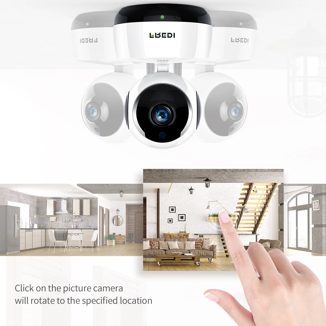 FREDI домашняя ip-камера безопасности 1080P 2.0MP Беспроводная умная WiFi камера Детский