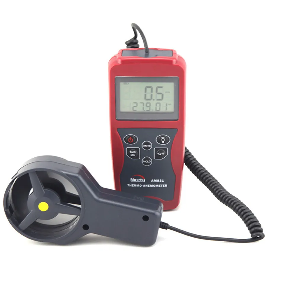 

AM831 Nicety Anemometer Handheld Wind Speed Temperature Humidity Dew Point