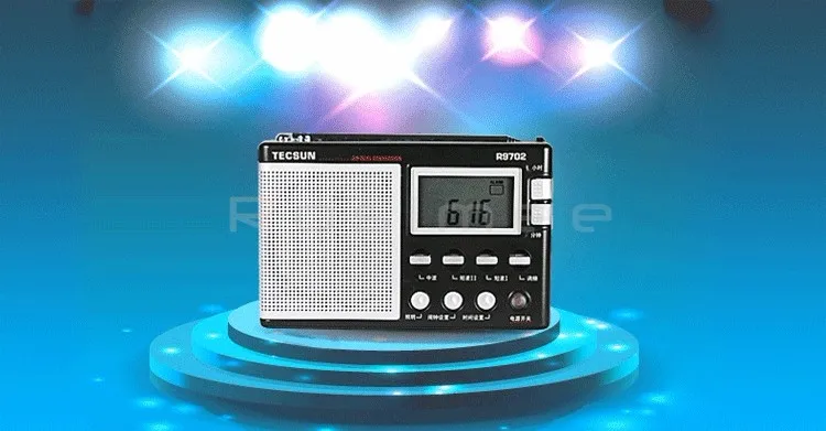 Стиль Tecsun R-9702 R9702 AM FM SW стерео приемник международных полос DSP радио с часами динамик