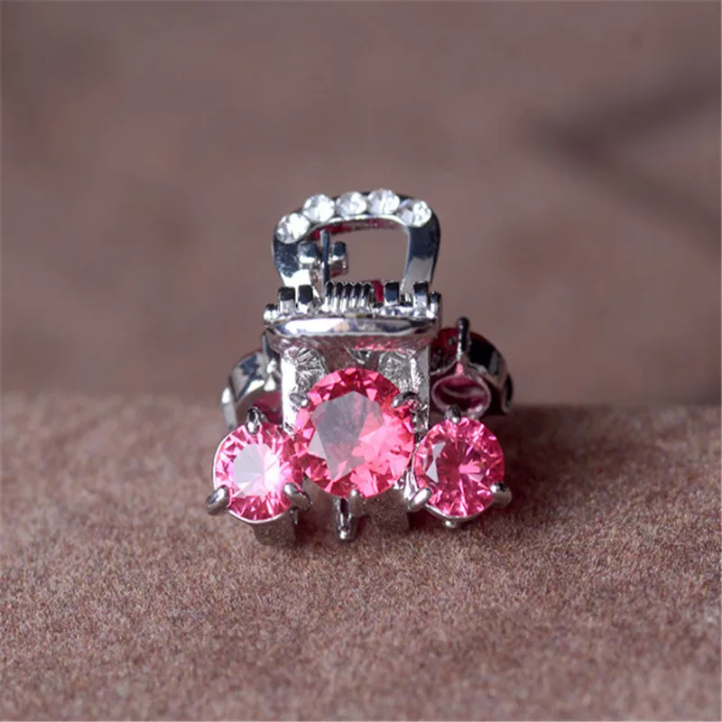 Женские заколки для волос с фианитом маленькие крабы фианитом|barrette crab|hair clawfashion