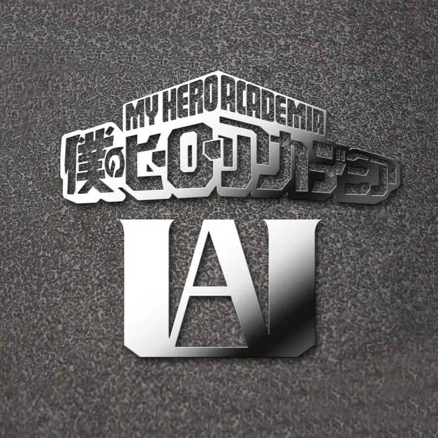 2шт My Hero Academy 3D металлические наклейки Boku no Hero Academy наклейки для телефона ноутбука DIY аниме-наклейки игрушки