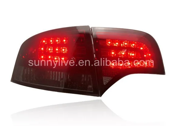 Для Audi A4 b7 светодиодный задний фонарь 2005-2008 год темно красный SN