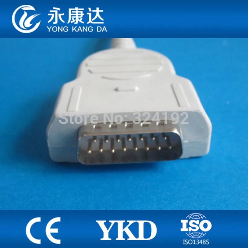 GE-Medical цельный ЭКГ/ЭКГ кабель с 10 выводами Банан 4 0 IEC CE и ISO13485 Бесплатная доставка!