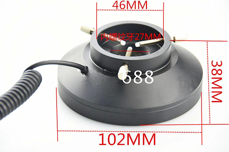 100*46mm LED Ring Light Angle of Inclination Adjustable Brightness Machine Vision Special Lighting Microscope Illumination | Освещение