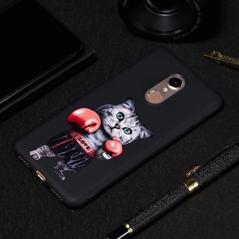Cute Cats Phone Soft TPU Black Case Silicone Cover Back Bag Skin Shell Coque Funda for xiaomi Pocophone F1 Redmi 5 Plus Note 4X | Мобильные