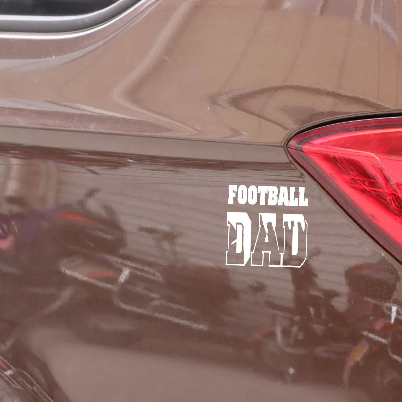 YJZT 14.1CM*13.9CM FOOTBALL DAD Vinyl Decal Personality Car Sticker Black/Silver C3-1614 | Автомобили и мотоциклы