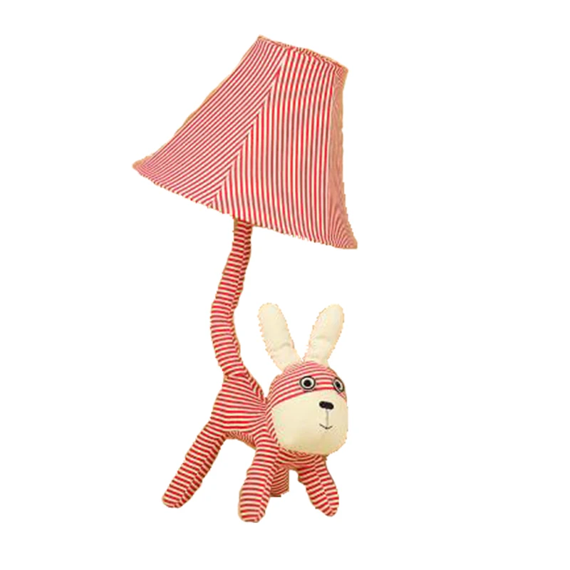 Мультяшный собачий хвост лампа тканевые полосы маленькая настольная домашний