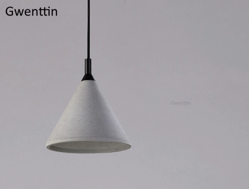 Винтажные цементные подвесные светильники Led Лофт Декор промышленная лампа скандинавские подвесные лампы для гостиной кухни осветительные приборы E27