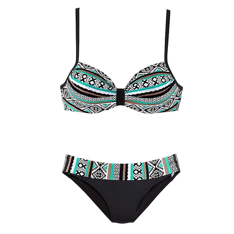 Женский сексуальный бикини, набор, пуш-ап, женский купальник из двух частей, Раздельный купальник, бразильский купальник, черный, синий