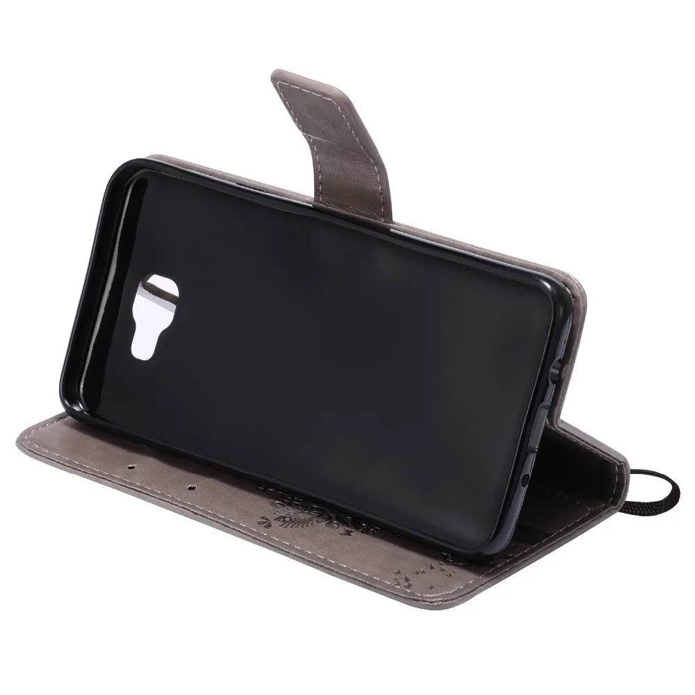 Роскошный кожаный чехол для мобильного телефона с изображением кошачьего дерева