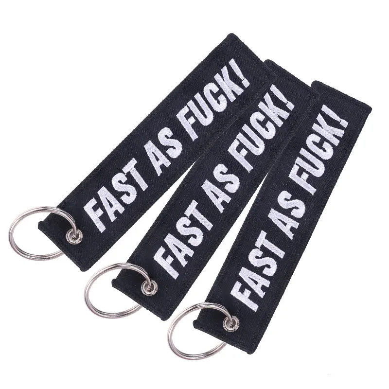 Вышитые украшения брелок Мода Байкер мотоциклы и Автомобили Модная цепь для