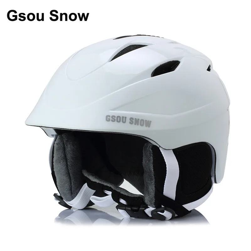 Gsou снег Новый взрослый женский лыжный шлем Зимний Теплый Открытый Спорт Защита