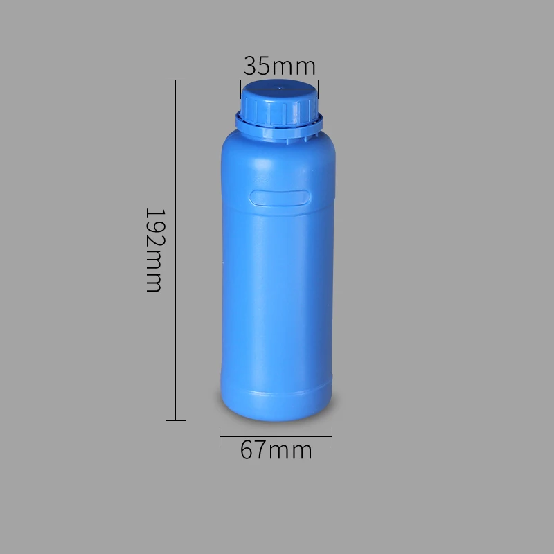 500ml blue Пищевая пустая косметическая бутылка герметичный контейнер для шампуня, лосьона, жидкости, пополняемая пластиковая бутыль - Цвет: 500ml blue