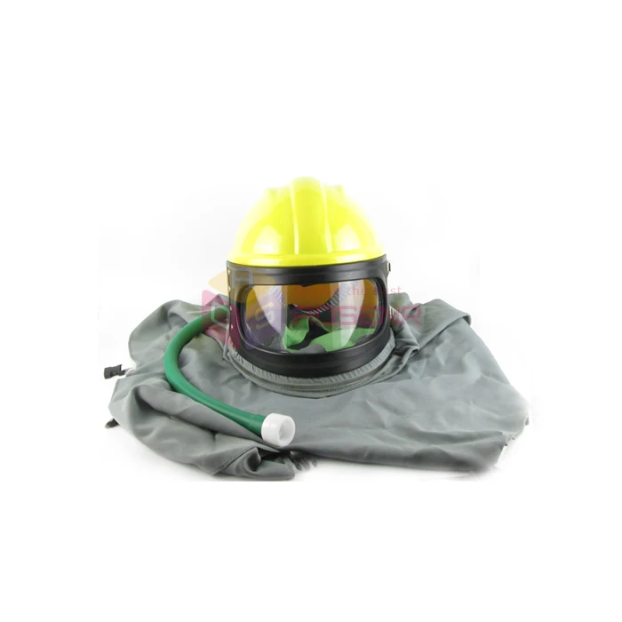 Пескоструйный шлем для пескоструйной защиты серый плащ стиль капюшон