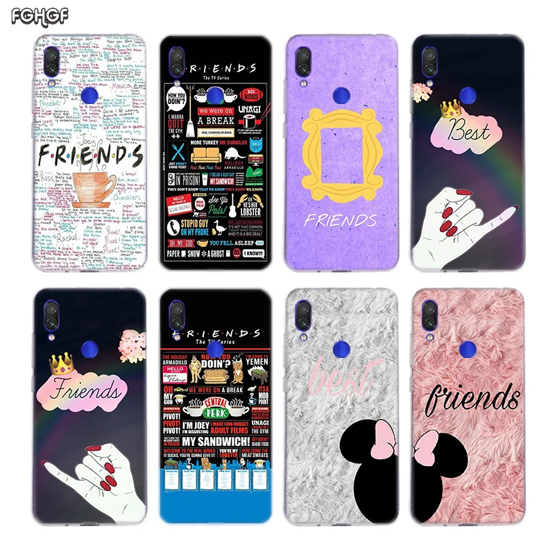 Best Friends BFF Case For Xiaomi redmi Note 7 Pro 6 5 4 Soft Xiomi Redmi 4A 4X Plus 5A 6A Silicone Fundas Cover |