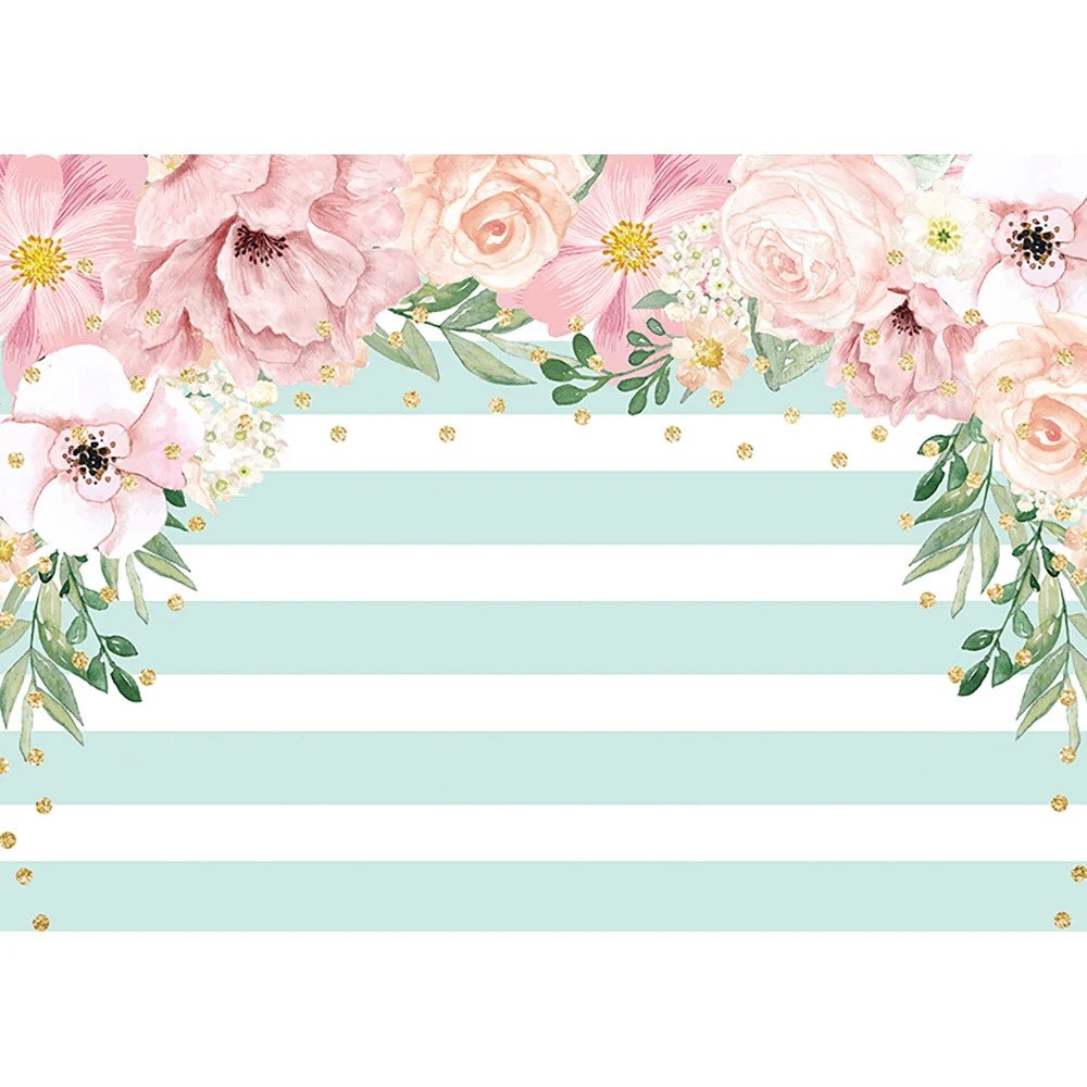 Allenjoy фон-валентинка фотография зеленые полосы Розовые цветы свадьба день