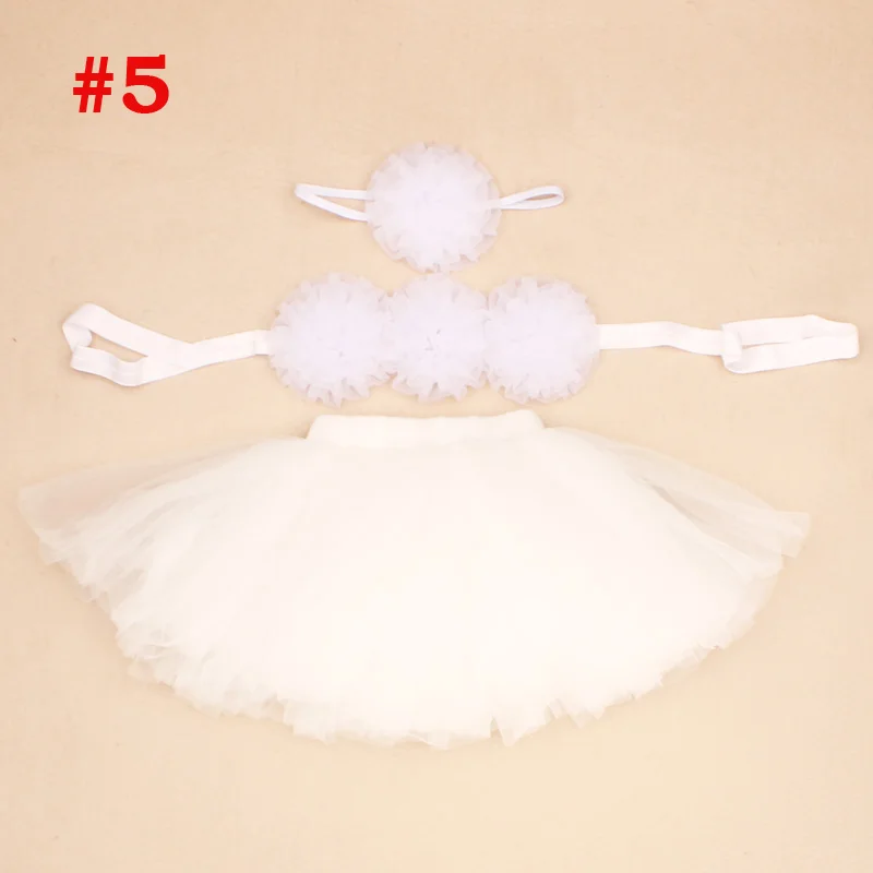 Комплект из 3 предметов для малышей: юбка-пачка повязка на голову и топ