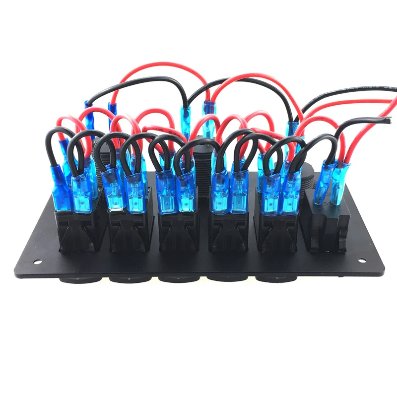 Светодиодный морской переключатель панели выключатели автомобиля двойной USB