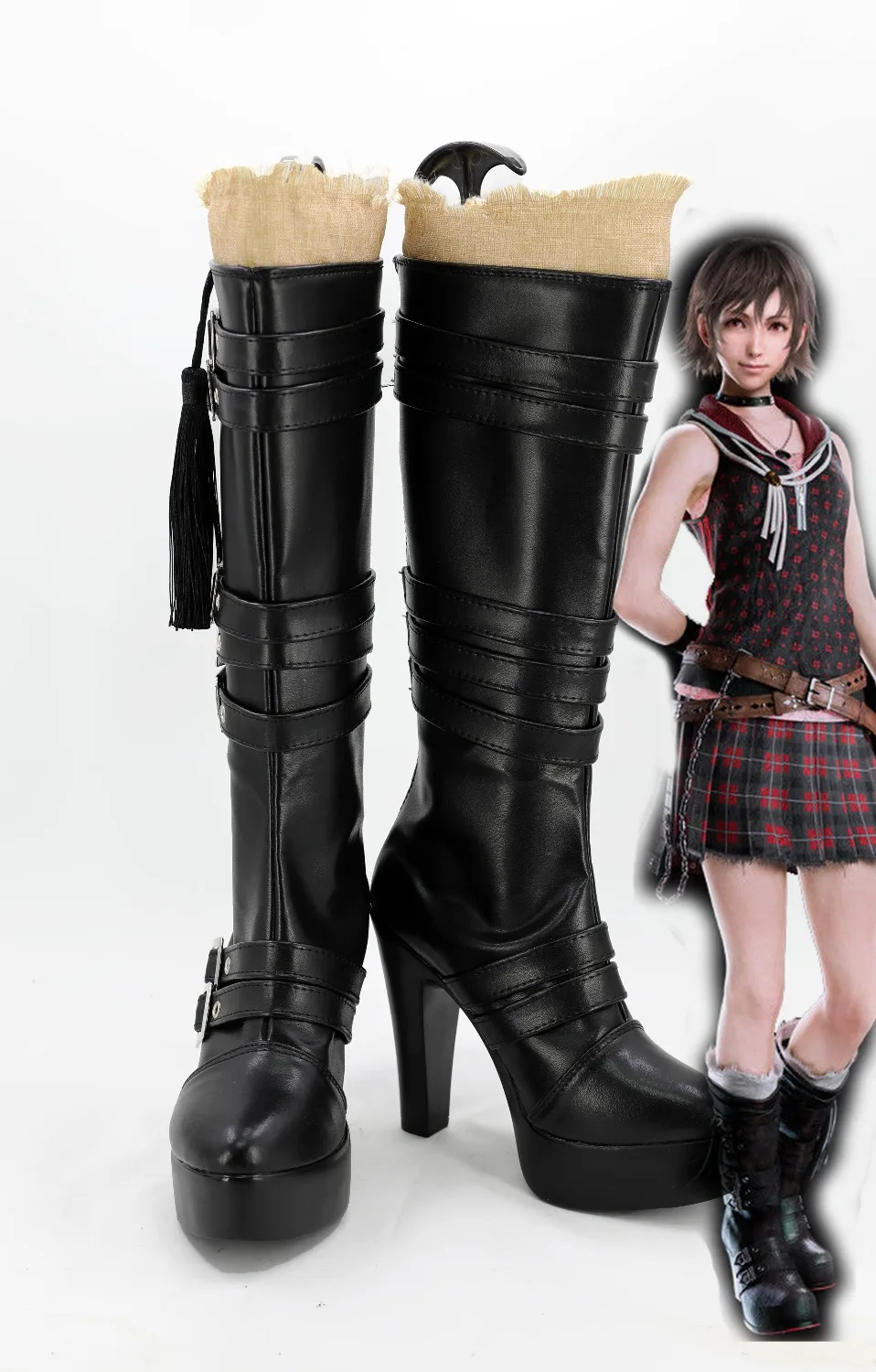 

Окончательная фантазия XV 15 FF15 Iris костюм Amicitia princess girls punk японские туфли