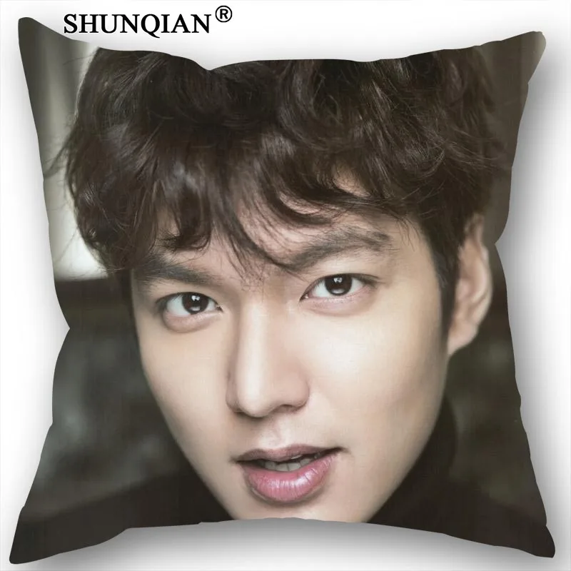 Горячая Распродажа наволочки на заказ Lee Min Ho 35x35 см односторонние чехлы подушки