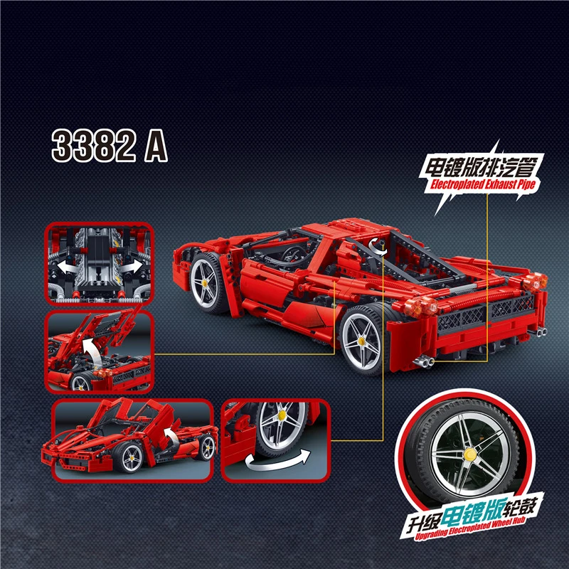Новинка 1367 шт. Technic Formula Speed Champions Racer F1 модель автомобиля 1:8 строительные блоки
