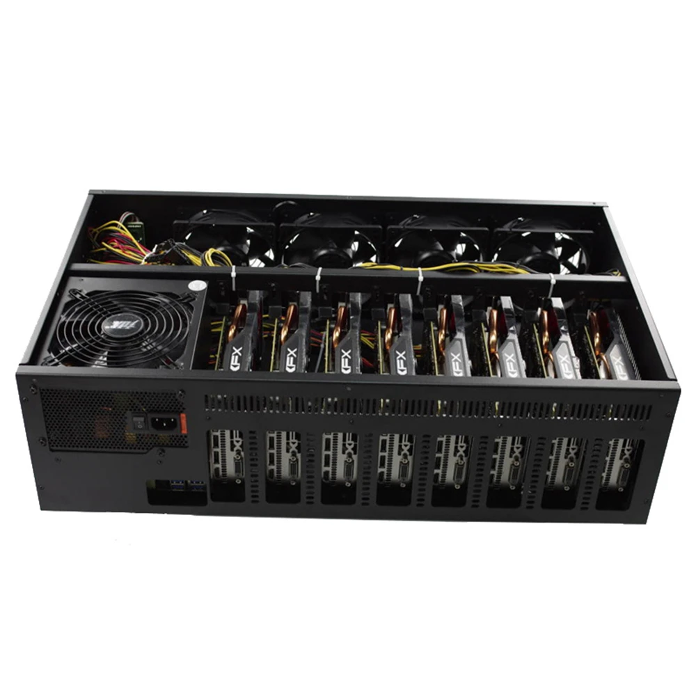 Шахтер горнодобывающей буровой станок 8 шт. MAXSUN RX580 г 7000 мГц ZEC Blockchain Win10 Plug and Play